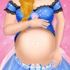 Princess caring babyshower icon