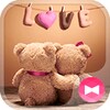 Teddy Bear Couple Theme +HOME icon