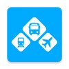 INFOBUS: Bus, train, flight icon