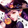 Witch & Wizard Color by Number icon