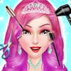 Girls hairstyle salon game icon