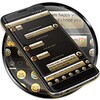 SMS Messages Gloss GoldBlack icon