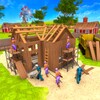 Wood House Construction Game icon