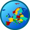 Europe map icon