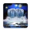 أيقونة Night 3D Waterfall Wallpaper