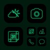 Wow Green Neon - Icon Pack icon