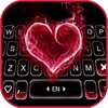Red Burning Heart Keyboard Bac icon