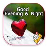 Good night evening message GIF icon