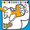Kids Paint Monster Plane - coloring book icon