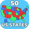 50 US States Map Quiz icon