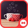 Icono de Love Wallpaper Pair Mugs with HeartsTheme