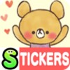 Charming bear Stickers icon