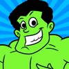 Incredible monster hulk hero icon