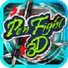 Pen fight 3D icon