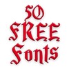 Free Fonts 50 Pack 10 icon