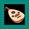Oud oriental musical instrumen icon