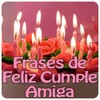 Frases de feliz cumple amiga icon