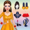 Indian Wedding: DressUp Makeup simgesi