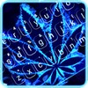 Neon Blue Weed Keyboard Theme icon