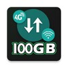 أيقونة Internet Data app : 100 GB