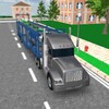 Car transport 3D trailer truck icon