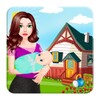 Mother Feeding And Care Baby icon
