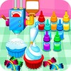 Cooking colorful cupcakes icon