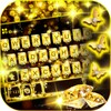 Golden Diamonds Keyboard Backg simgesi