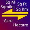 Sqm, Sqkm to Acre, Hectare, Ar icon