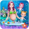 Icône Mermaid Give a Birth First Baby