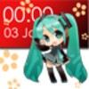 ไอคอน Miku Clock 2x4