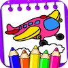 Planes Drawing & Coloring Book icon