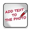 Add text to the photo icon