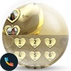 Theme Dialer Metal Gold Heart icon