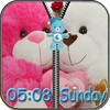 أيقونة Teddy Bear Zipper Screen Lock