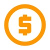 Crypto bitcoin cloud mining icon
