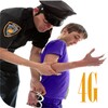 jokes of police kids call 4g simulation icon
