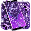 Purple diamond lock screen icon