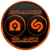 Flat Black and Orange IconPack icon