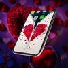 Icono de Rose Heart Lock Screen Zipper