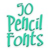 Pencil Fonts 50 icon