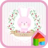 Pink rabbit Dodol Theme icon