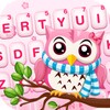 Pink Cute Owl Keyboard Theme icon