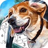Dog Paint by Number Coloring icon