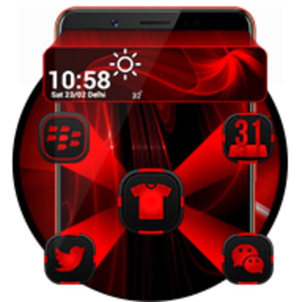Dark Red CMM Theme for Android - Download the APK from Uptodown