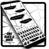 Sms Black and White keyboard Theme icon