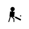 Icono de Cricket Black