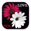 Romantic images, I love you, R icon