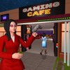 Internet gaming cafe simulator icon