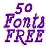 Free Fonts 50 Pack 5 icon